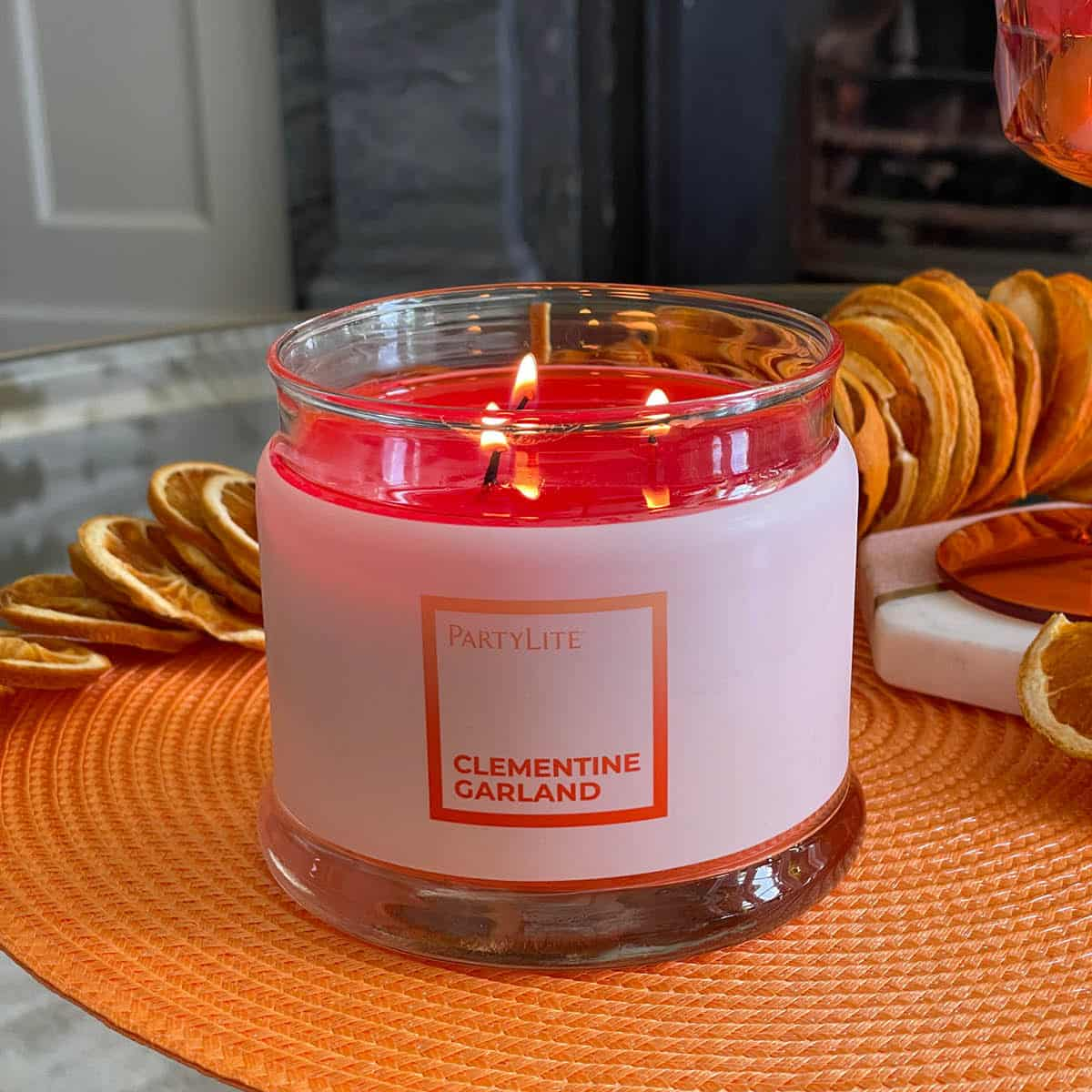 Partylite 3 Wick deals 6” x 5” Orange Blossom Candle NIB