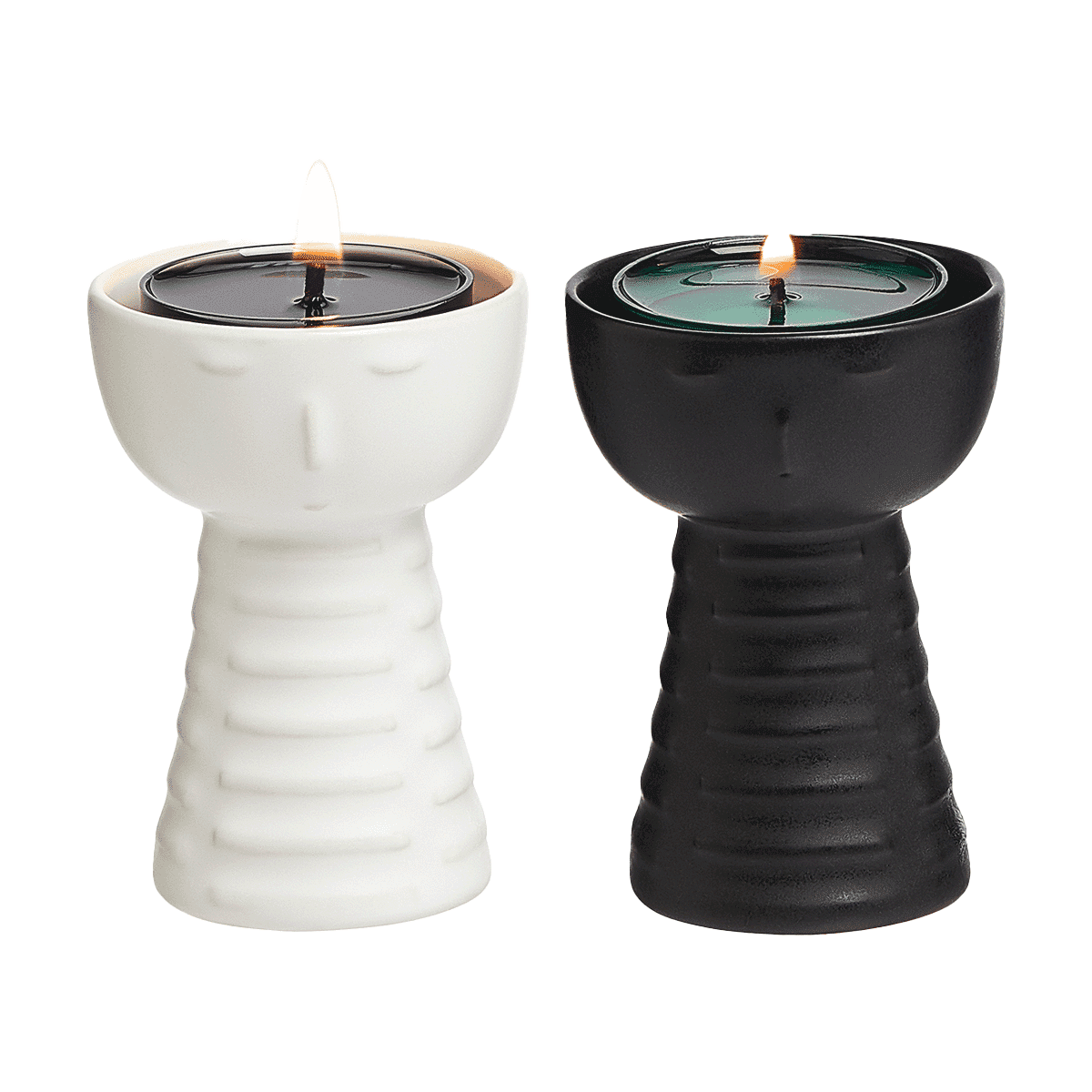 Abstract Face Tealight Holder Set - PartyLite US