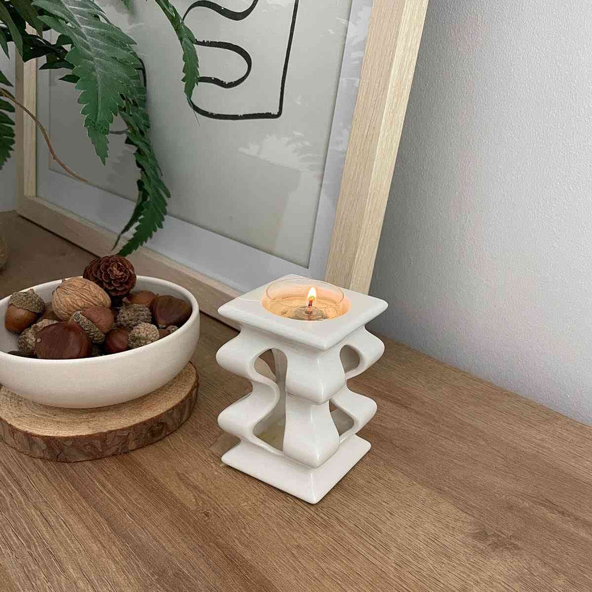 Abstract Waves Tealight/SmartScents Holder - PartyLite US