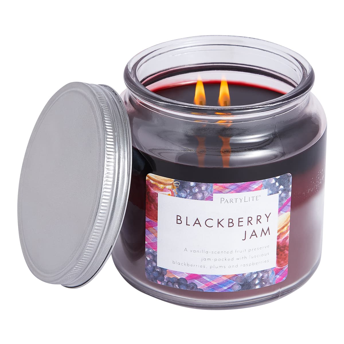 Blackberry Jam Farm Stand Favorites Jar Candle - PartyLite US