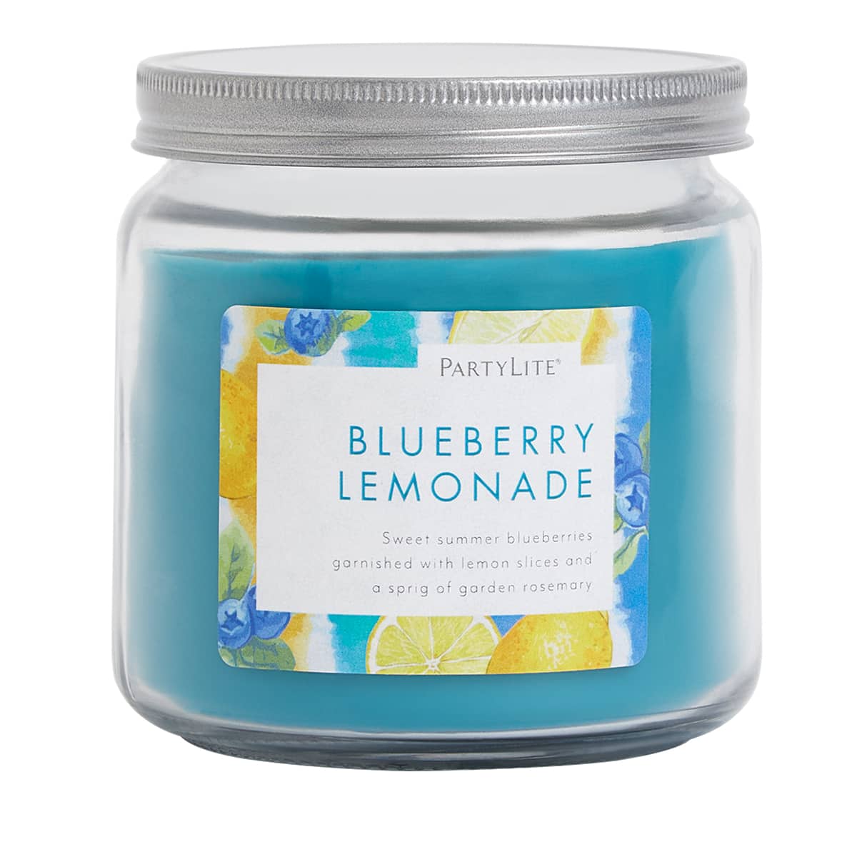 Blueberry Lemonade Freshly Picked Favorites Jar Candle - PartyLite US