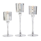 Celestial Mercury Glass Tealight/Votive Holder Trio - PartyLite US
