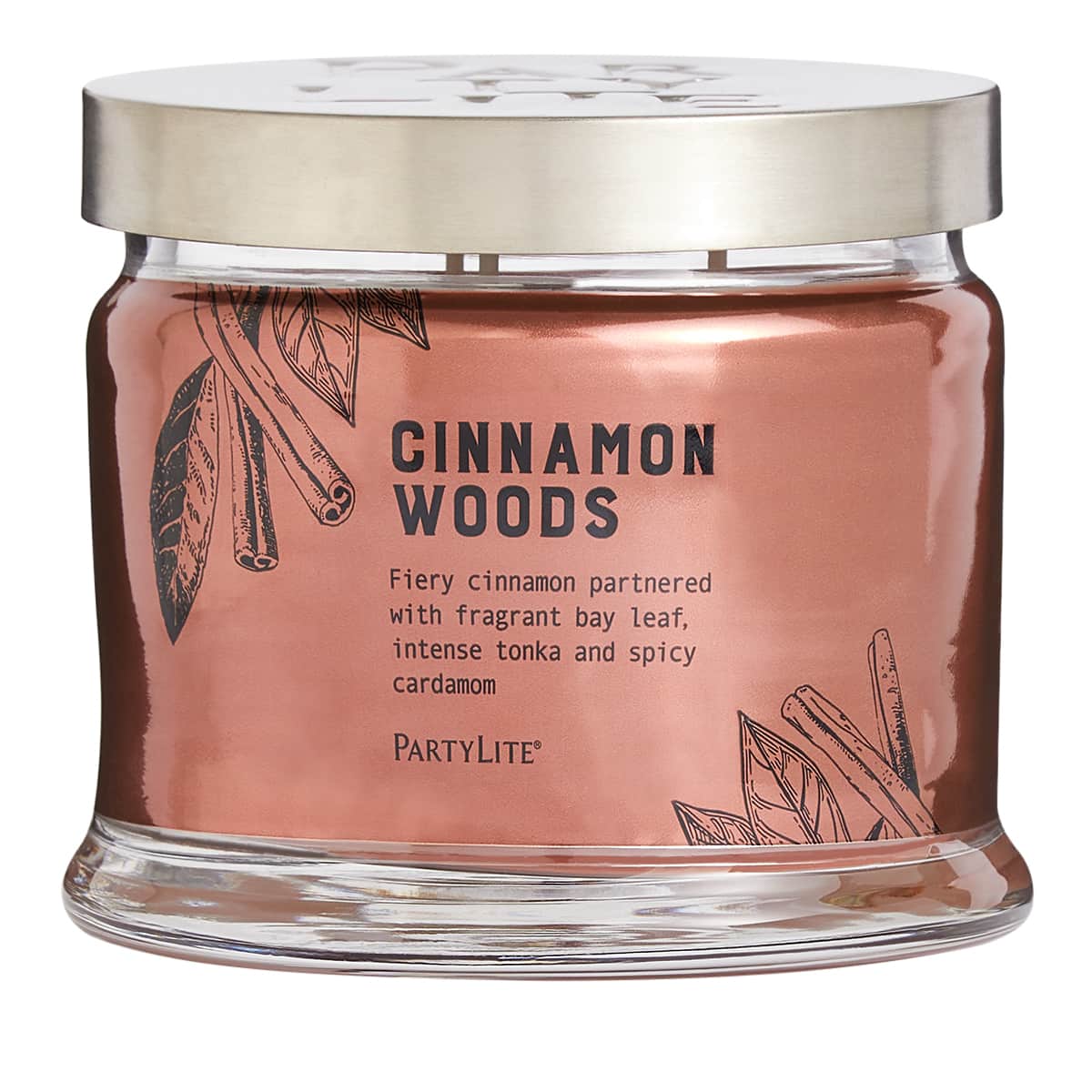 Cinnamon Woods 3-Wick Jar Candle - PartyLite US