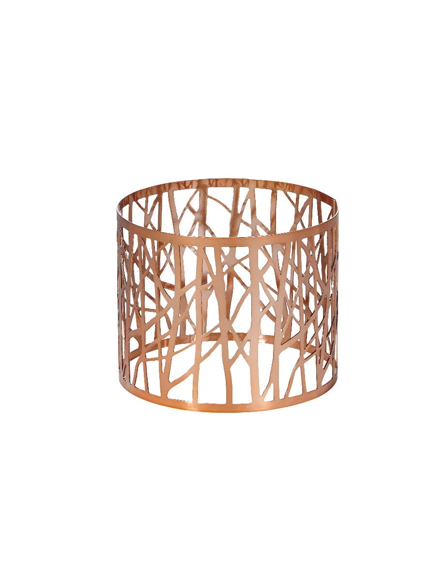 Copper Plate Branch Jar Candle Sleeve - PartyLite US