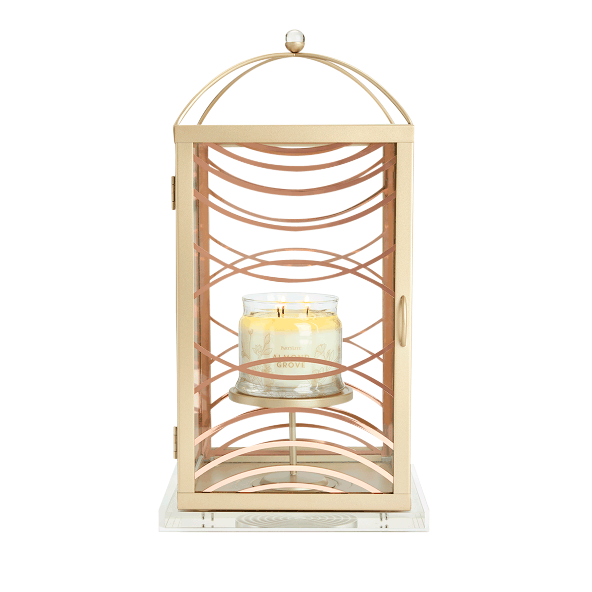 Curved Lines Lantern - Large - PartyLite US