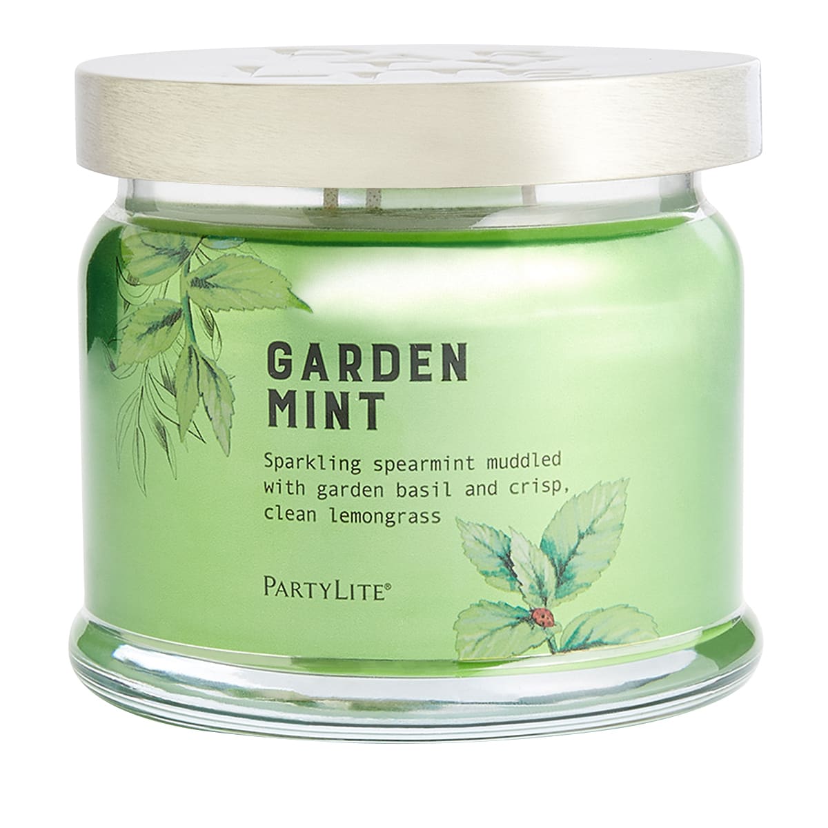 Garden Mint 3-Wick Jar Candle - PartyLite US