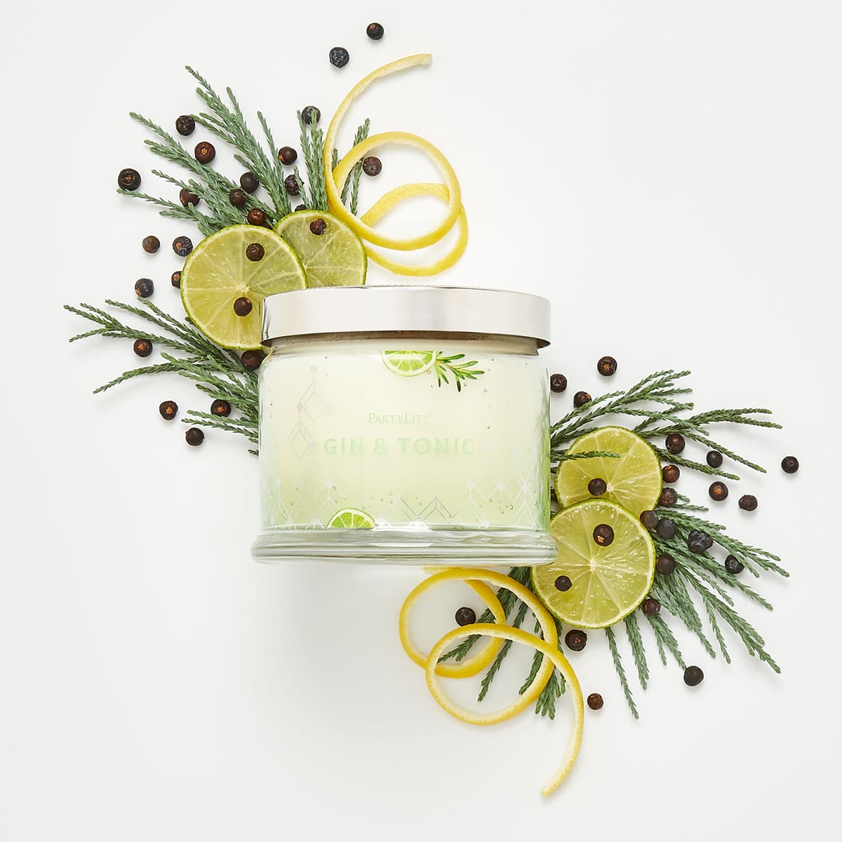 Gin & Tonic 3 Wick Jar Candle - PartyLite US