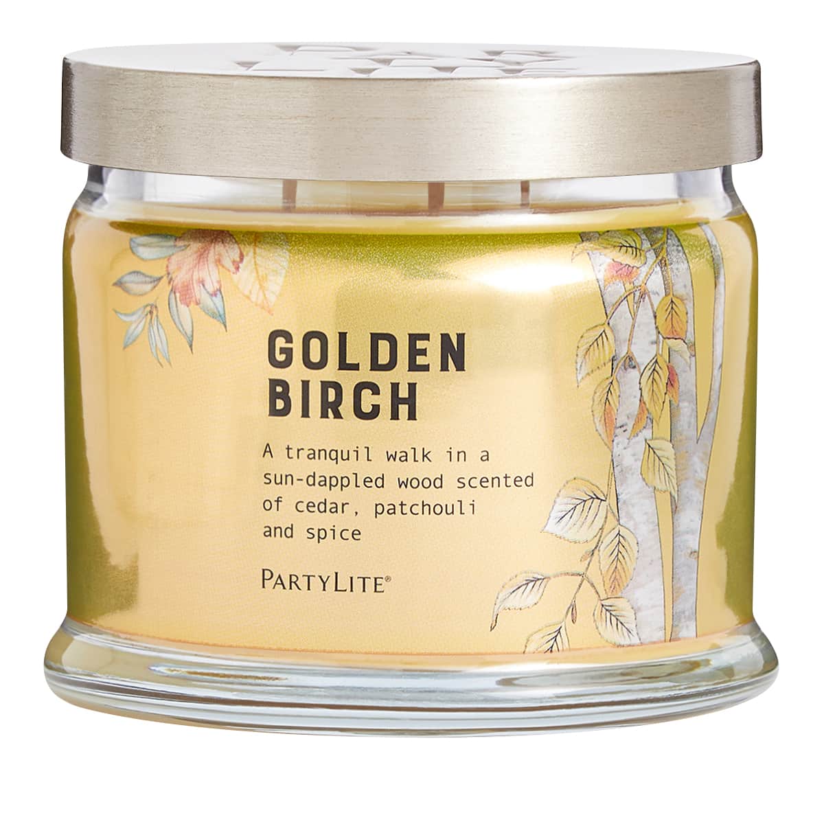 Golden Birch 3-Wick Jar Candle - PartyLite US