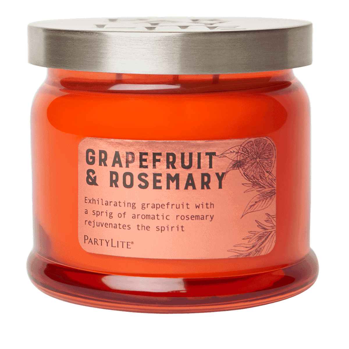 Grapefruit & Rosemary 3 Wick Jar Candle - PartyLite US