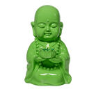 Happy Buddha Tealight Candle Holder - Green - PartyLite US