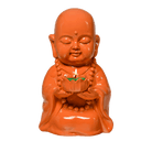 Happy Buddha Tealight Holder - Orange - PartyLite US