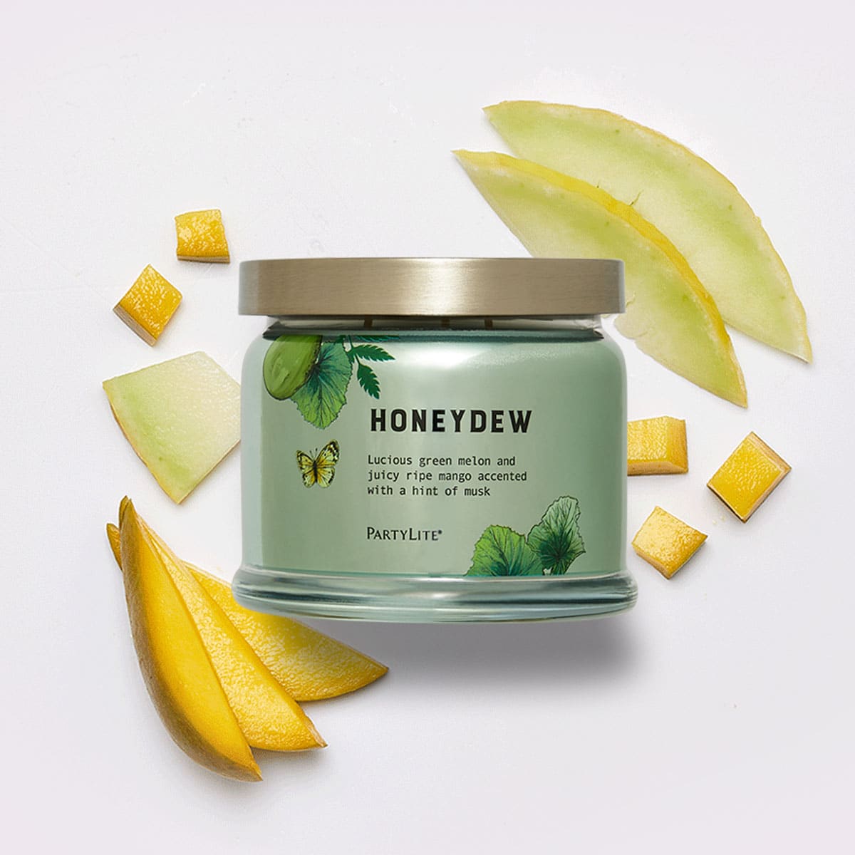 Honeydew 3-Wick Jar Candle - PartyLite US
