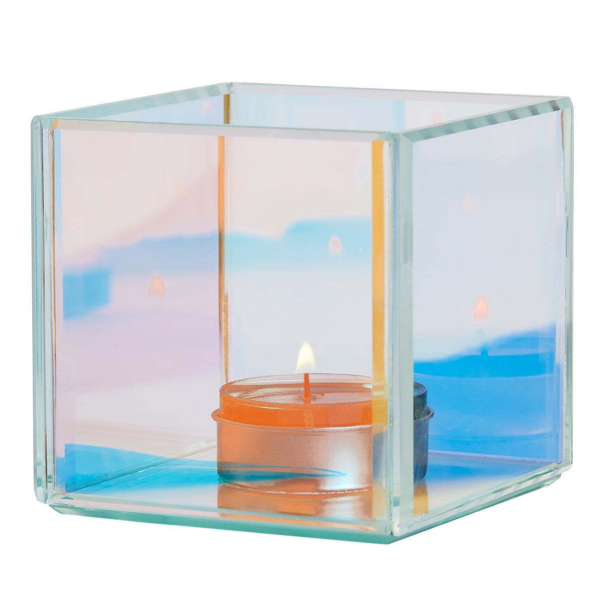 Infinite Reflections Square Tealight Holder - PartyLite US