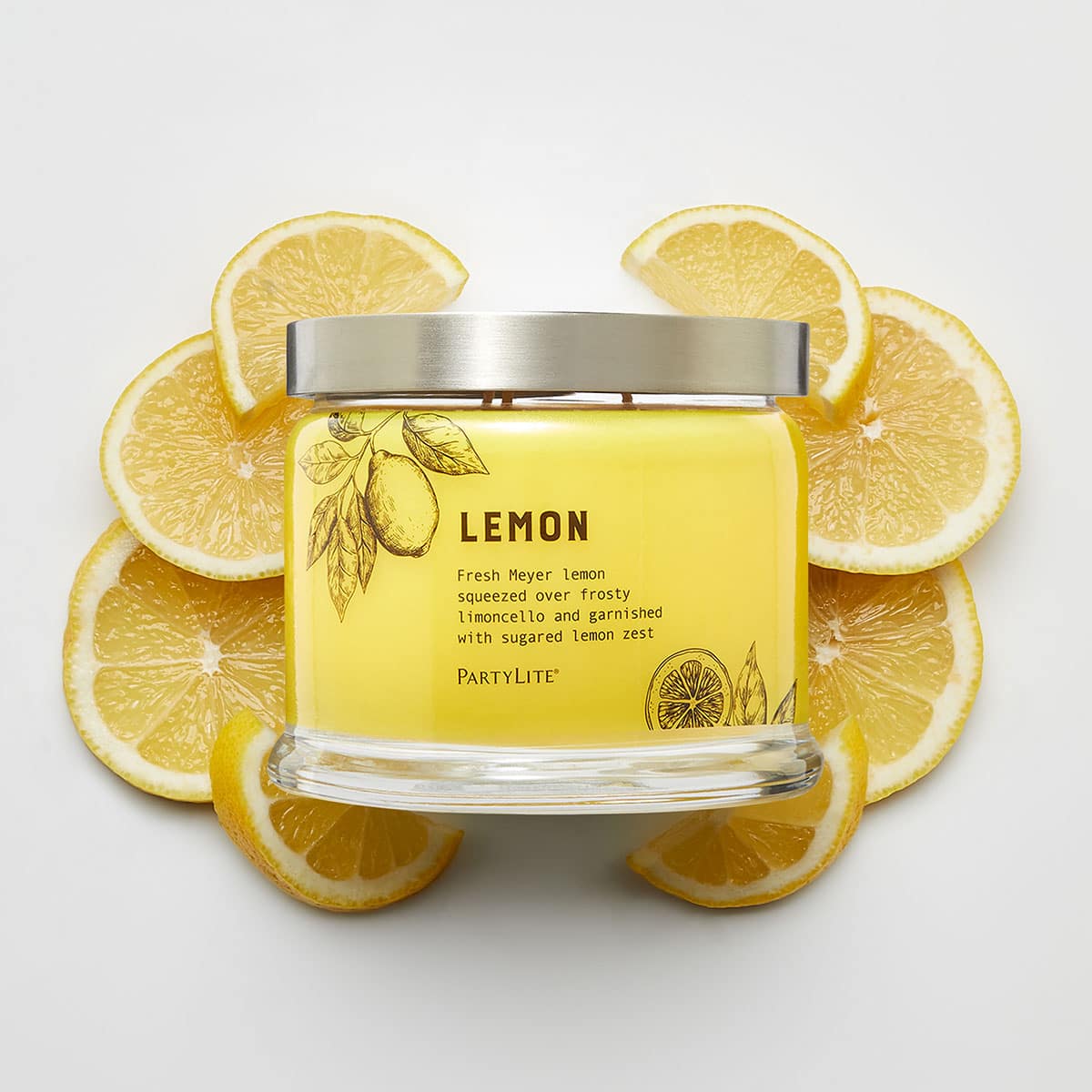 Lemon 3-Wick Jar Candle - PartyLite US