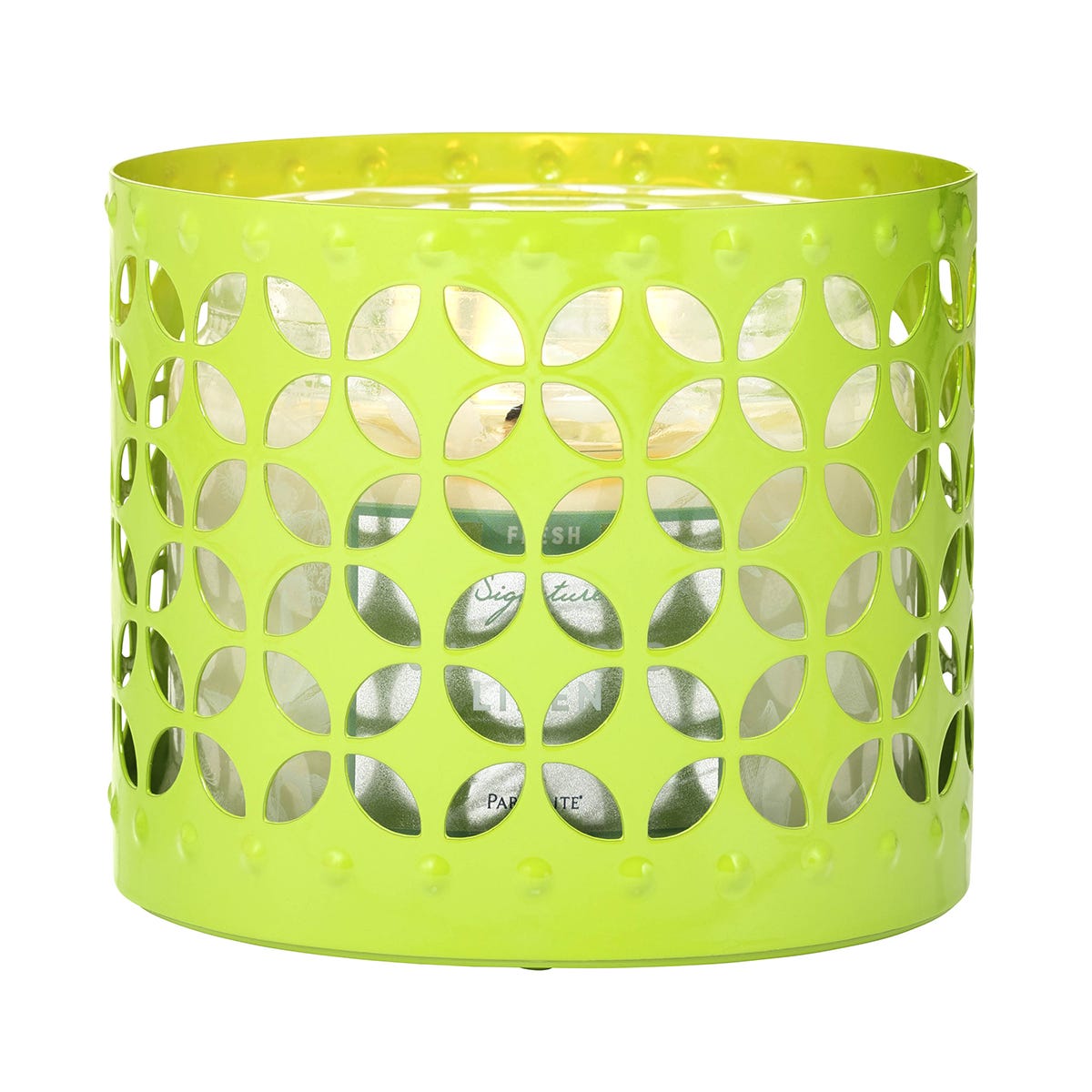 Lime Pierced Jar Candle Holder - PartyLite US