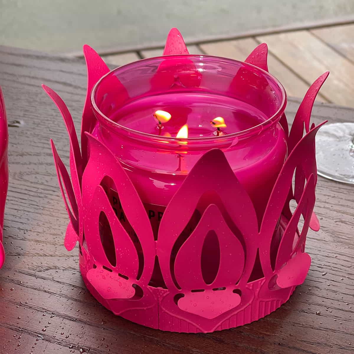Lotus Jar Candle Holder - Pink - PartyLite US