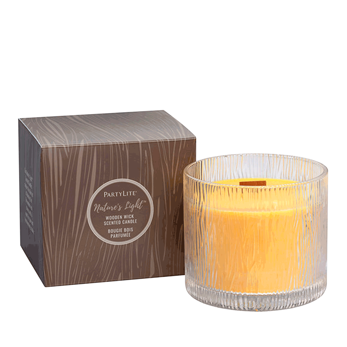 Nature's Light™ by PartyLite Amber Applewood Jar Candle - PartyLite US