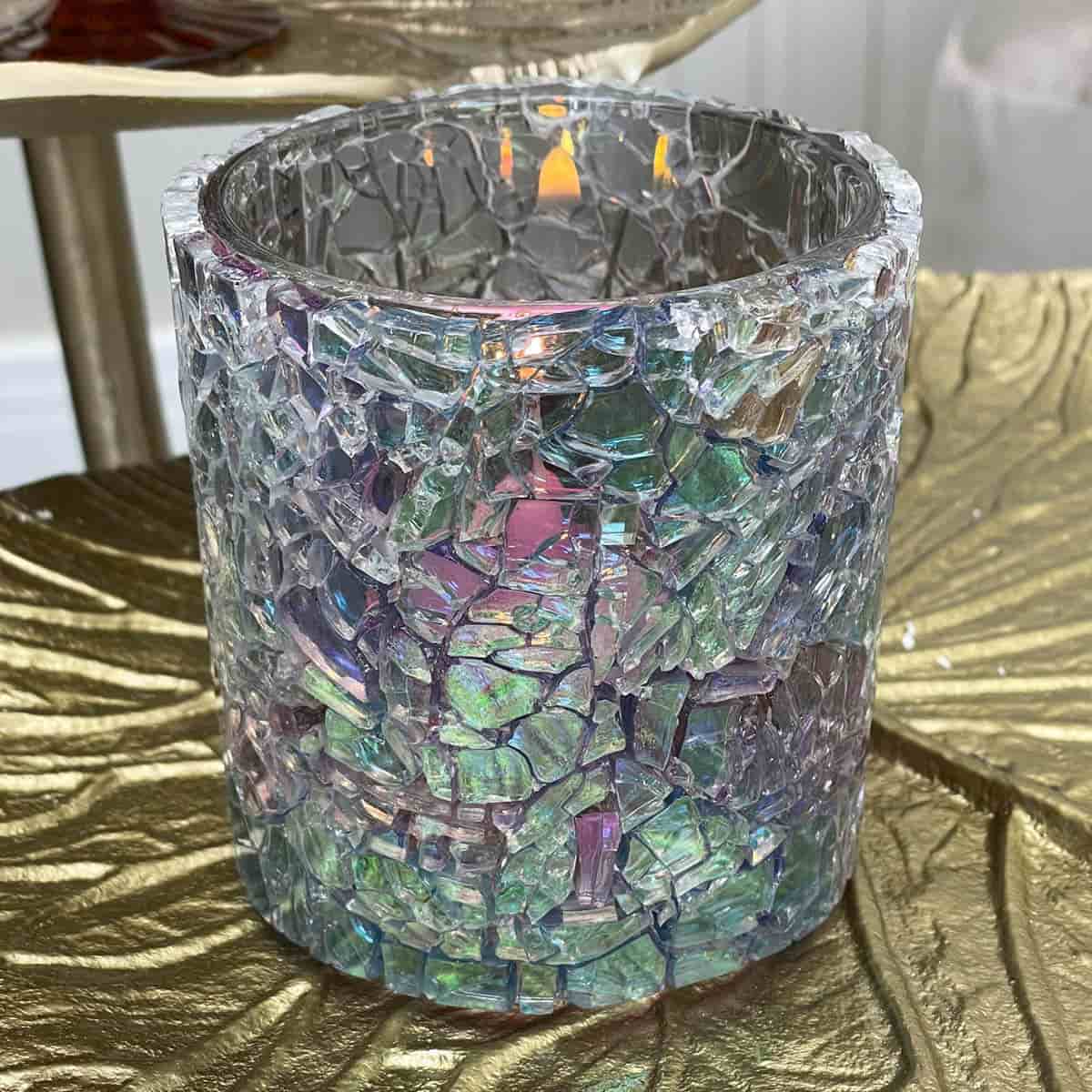 Opaline Mosaic Tealight Holder - PartyLite US