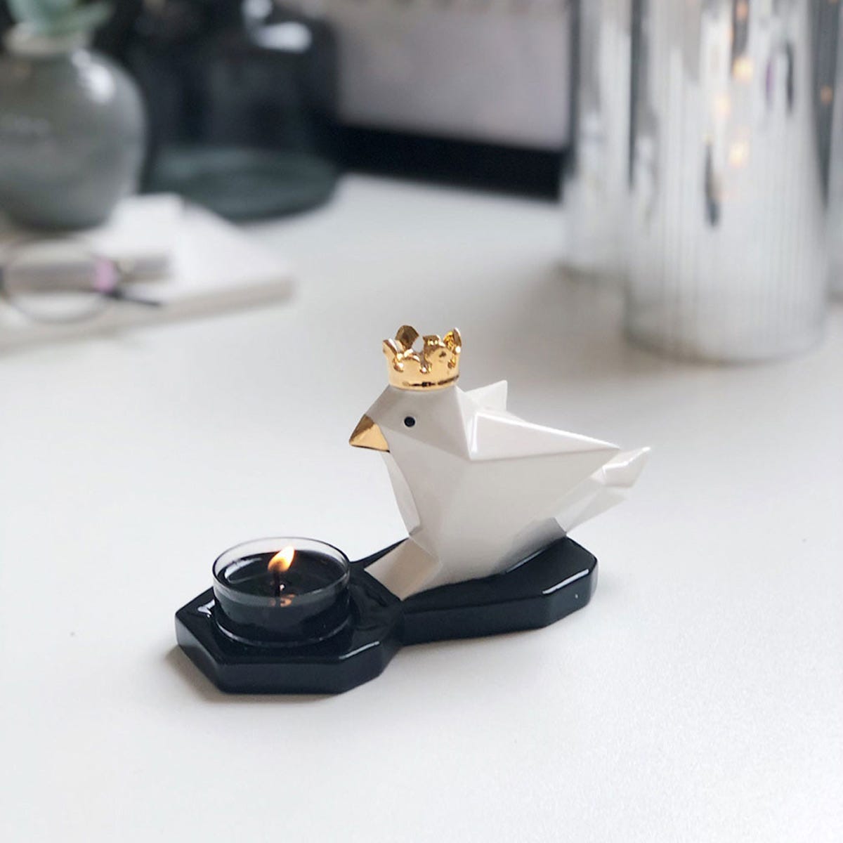 Origami Bird Prince Tealight Holder - PartyLite US