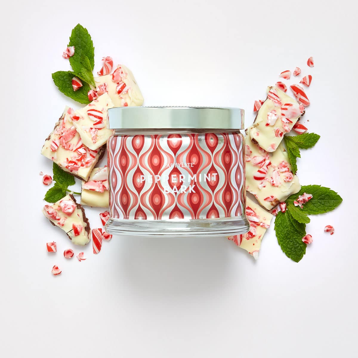 Peppermint Bark 3 Wick Jar Candle - PartyLite US