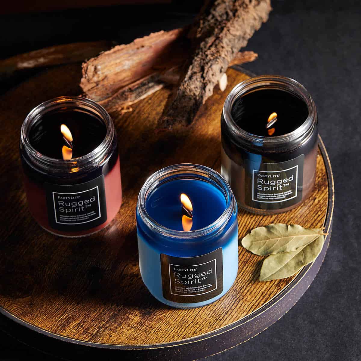 Rugged Spirit™ Wooden Wick Jar Candle – Tamboti Woods - PartyLite US