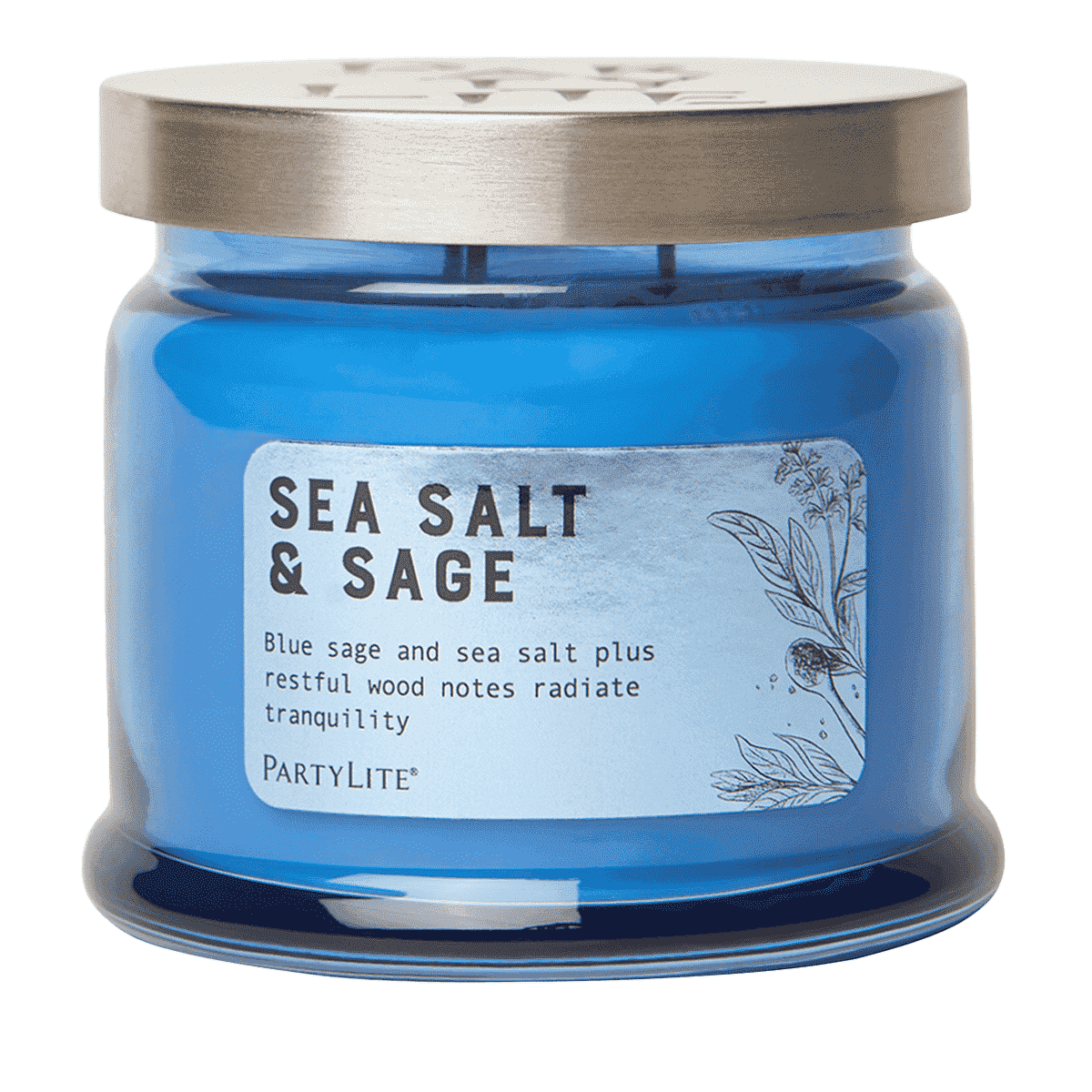 Sea Salt & Sage 3 Wick Jar Candle - PartyLite US