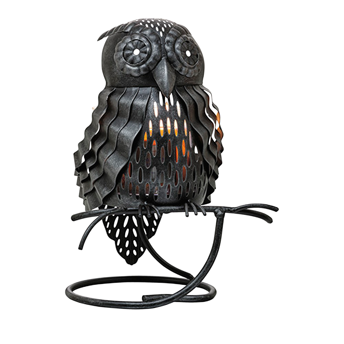 Silvery Night Owl Jar Candle Holder - PartyLite US