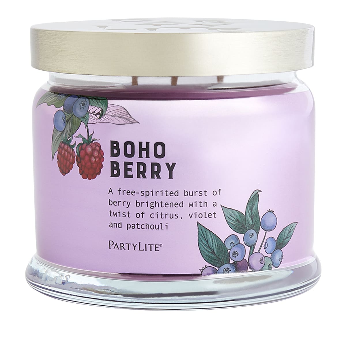 Boho Berry 3-Wick Jar Candle - PartyLite US