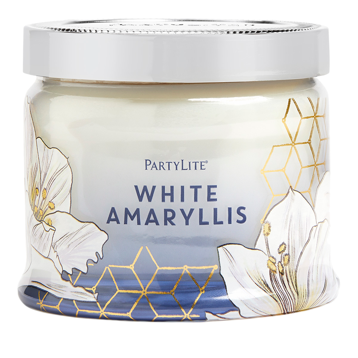 White Amaryllis 3-Wick Decorative Scented Jar Candle - PartyLite US